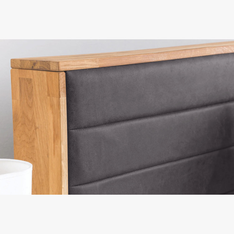 Postel boxspring s úložným prostorem, Moneta 200 tmavá