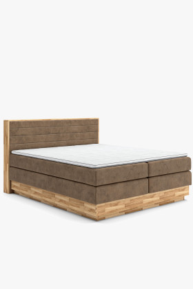 Postel boxspring s úložným prostorem, Moneta 180 hnedá
