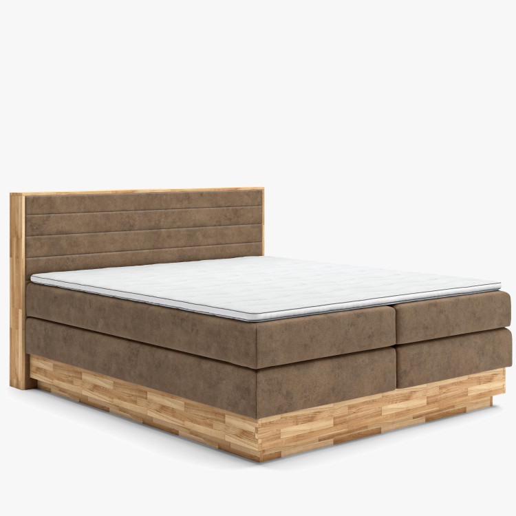 Postel boxspring s úložným prostorem, Moneta 180 hnedá
