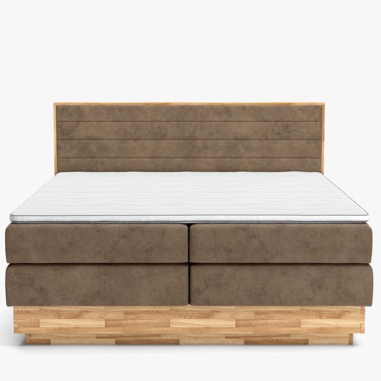 Postel boxspring s úložným prostorem, Moneta 180 hnedá