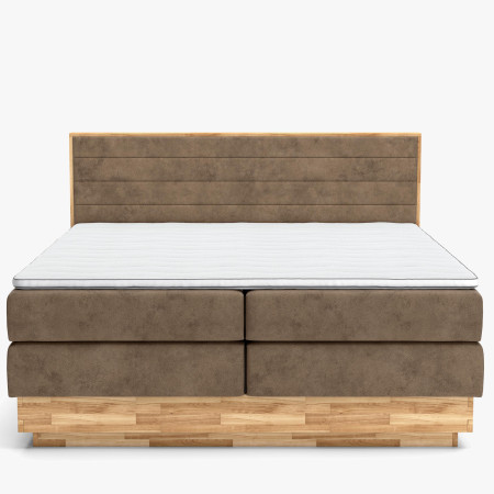 Postel boxspring s úložným prostorem, Moneta 180 hnedá