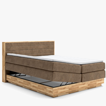Postel boxspring s úložným prostorem, Moneta 180 hnedá