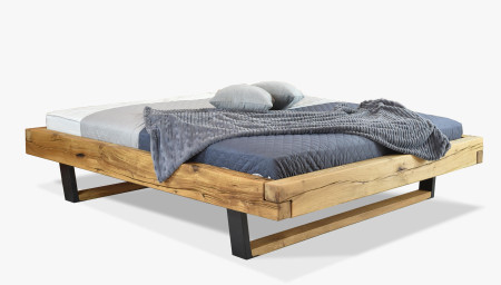 Masívni ram postele kovové nohy, Laura 160 x 200