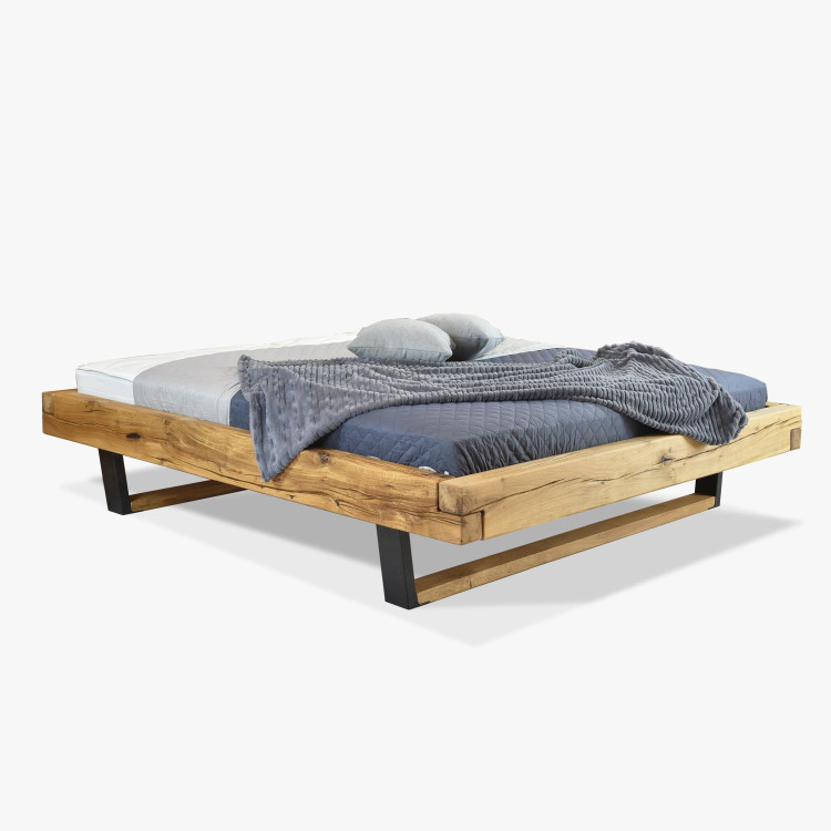 Masívni ram postele kovové nohy, Laura 180 x 200