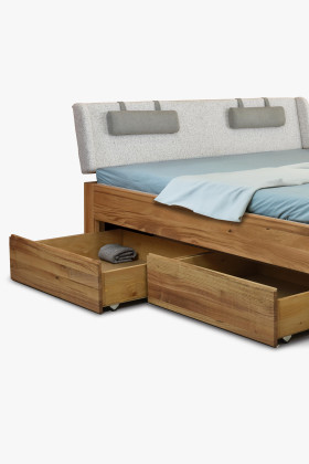 Aufbewahrungsschublade unter Bett Eiche Fichte natur