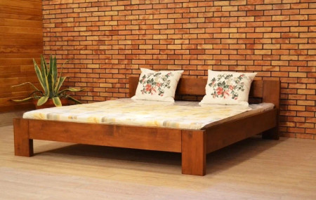 Manželská postel buk model L6 - výber barvy