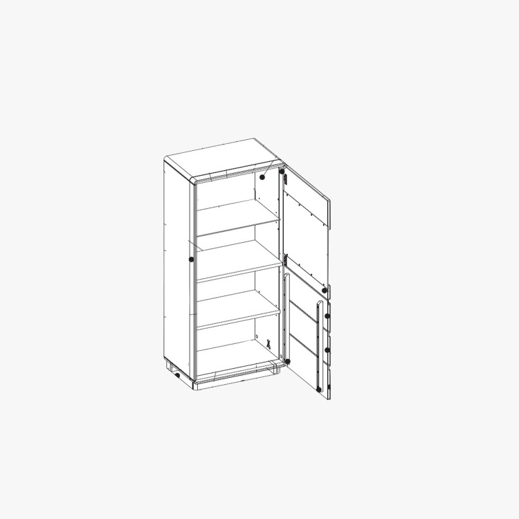 Dubová vitrina do obýváku, helsinki 51