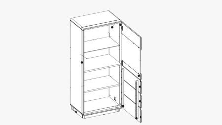 Dubová vitrina do obýváku, helsinki 51