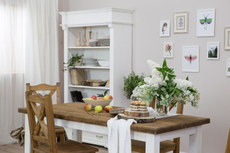 Jídelní stůl Provence 140 x 80 cm patina