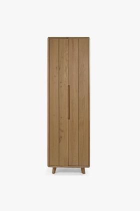 Massivholz Flurschrank Weiß Eiche Skandinavisches Design 2