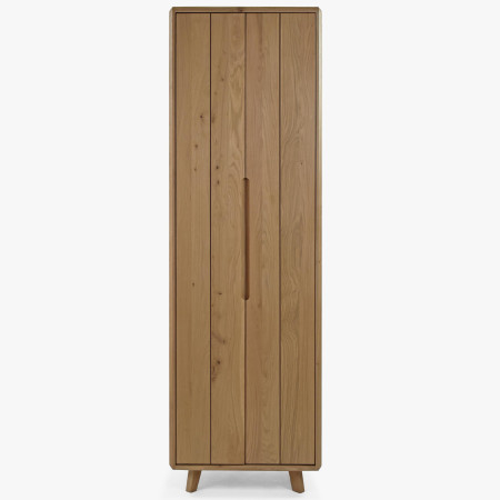 Massivholz Flurschrank Weiß Eiche Skandinavisches Design