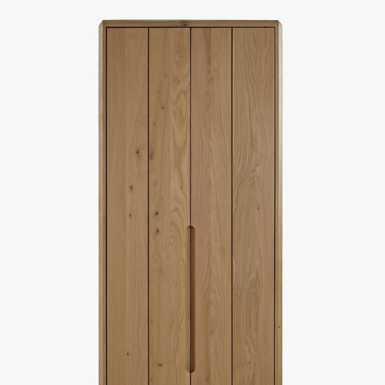 Massivholz Flurschrank Weiß Eiche Skandinavisches Design