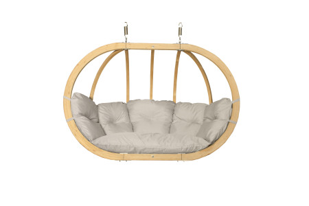 Velke houpací křeslo krémová