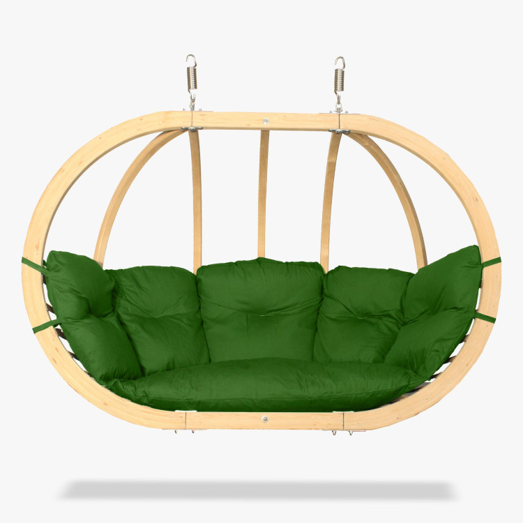 Velke houpací křeslo zelené