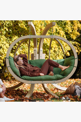 Velke houpací křeslo zelené 2