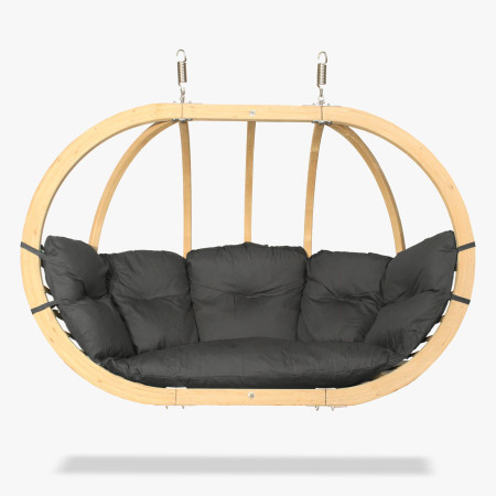 Velke houpací křeslo barva grafit