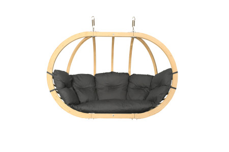 Velke houpací křeslo barva grafit