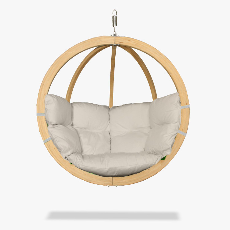 Houpací křeslo krémová