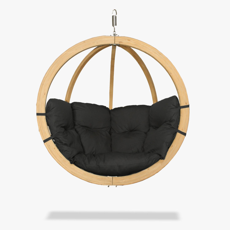 Houpací křeslo grafitová barva