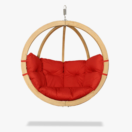 Houpací křeslo červená barva