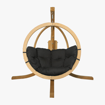 Houpací křeslo s konstrukcí, grafit