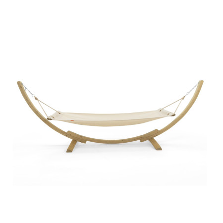 Hamak s dřevěnou konstrukcí , kremový