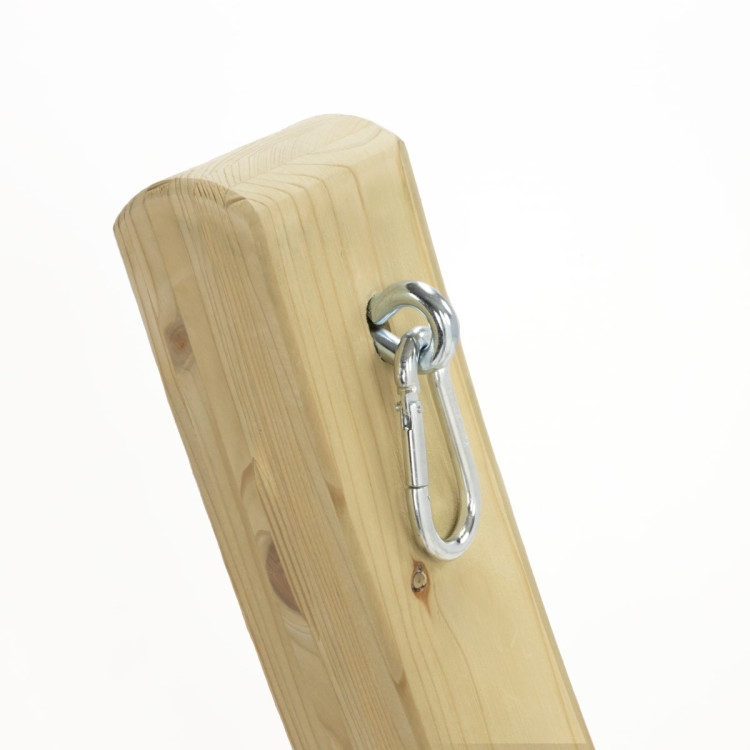 Hamak s dřevěnou konstrukcí , kremový