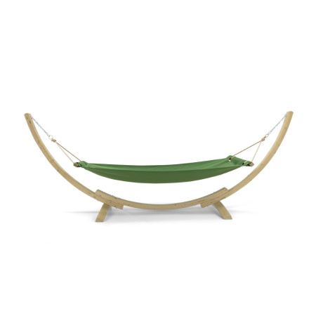 Hamak s dřevěnou konstrukcí , zelený