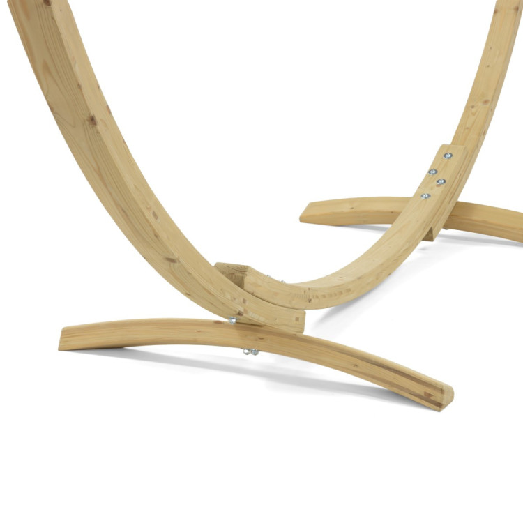 Hamak s dřevěnou konstrukcí , zelený