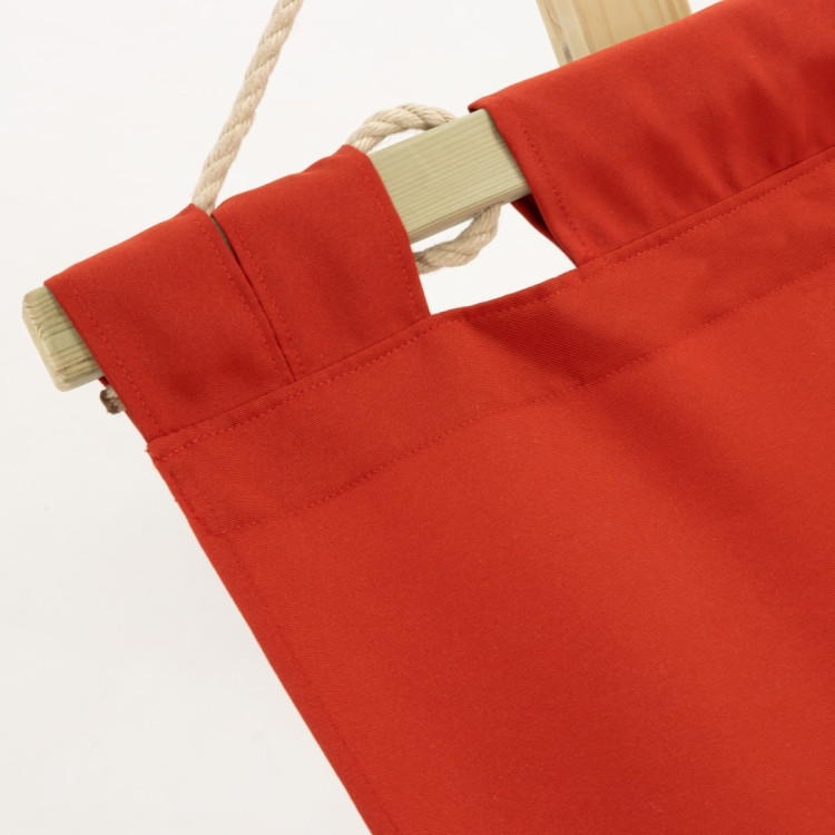 Hamak s dřevěnou konstrukcí , červený