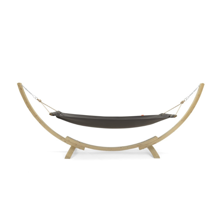 Hamak s dřevěnou konstrukcí , barva grafit