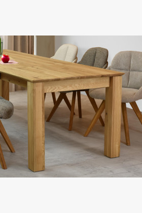 Dřevěný rozkládací stůl 200 x 100 cm, + 100 cm 2