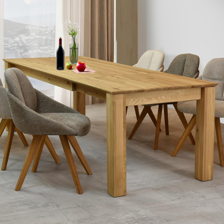 Dřevěný rozkládací stůl 200 x 100 cm, + 100 cm