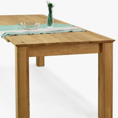 Dřevěný rozkládací stůl 200 x 100 cm, + 100 cm