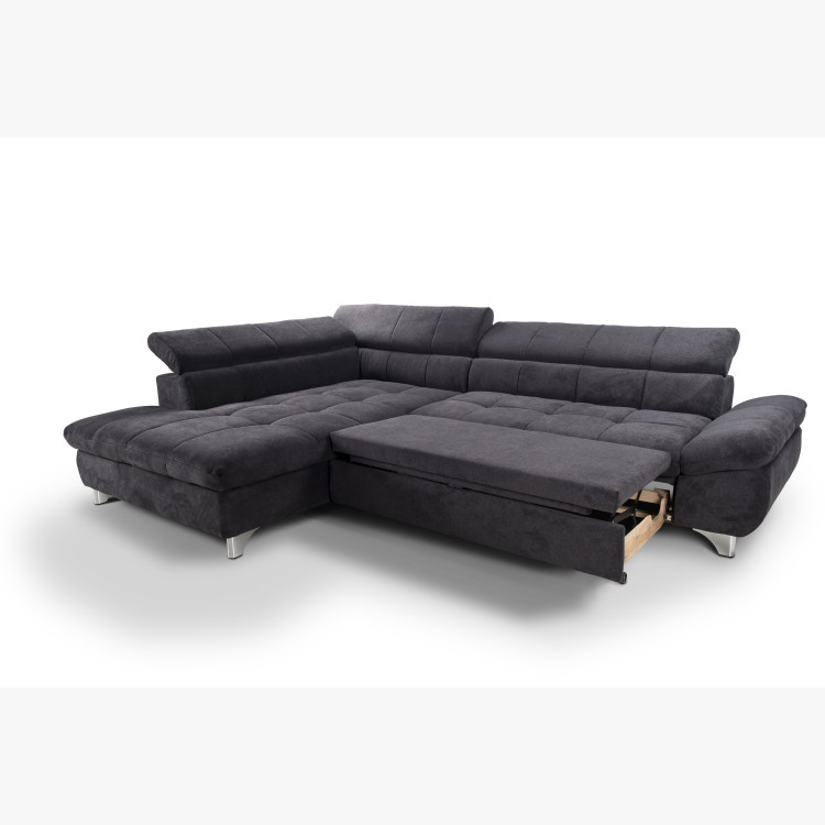 Rohová sedačka s funkcí spaní , Roh v levo