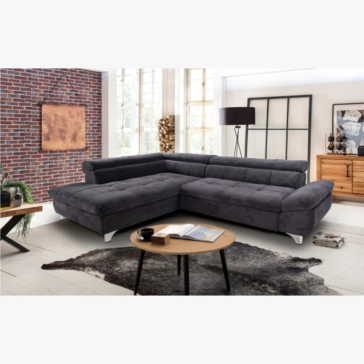 Rohová sedačka s funkcí spaní , Roh v levo