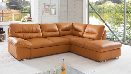 Rohová sedací souprava - pravá kůže Amber , William - roh v pravo