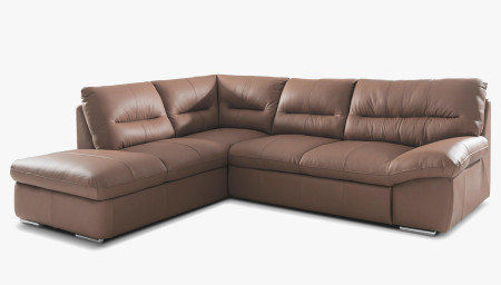 Rohová sedací souprava - pravá kůže, roh v levo - výber barvy