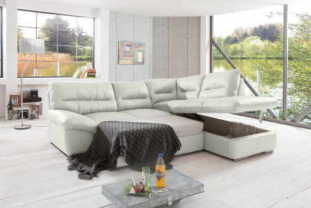 Rohová sedací souprava - pravá kůže, roh v pravo - výber barvy