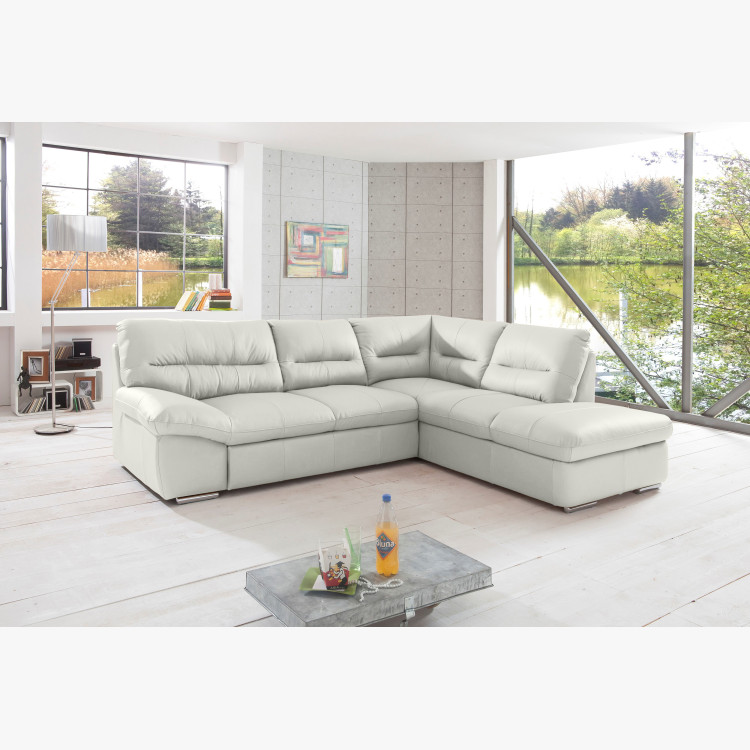 Rohová sedací souprava - pravá kůže, roh v pravo - výber barvy