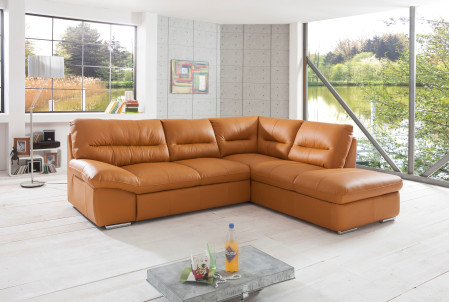 Rohová sedací souprava - pravá kůže, roh v pravo - výber barvy