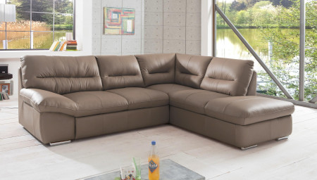 Rohová sedací souprava - pravá kůže, roh v pravo - výber barvy