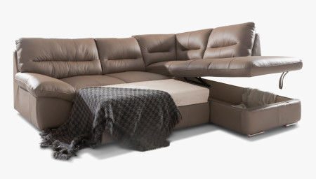 Rohová sedací souprava - pravá kůže, roh v pravo - výber barvy