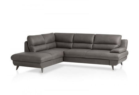 Kožená rohová sedačka s funkcí spaní roh v levo - výběr barvy