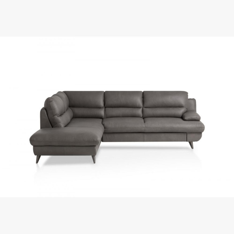 Kožená rohová sedačka s funkcí spaní roh v levo - výběr barvy