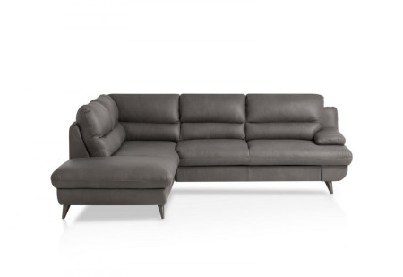 Kožená rohová sedačka s funkcí spaní roh v levo - výběr barvy