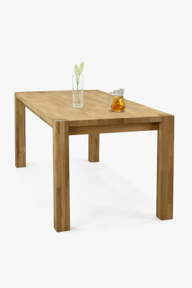 Massiver Eiche Esstisch 180x85 cm natur FSC zertifiziert