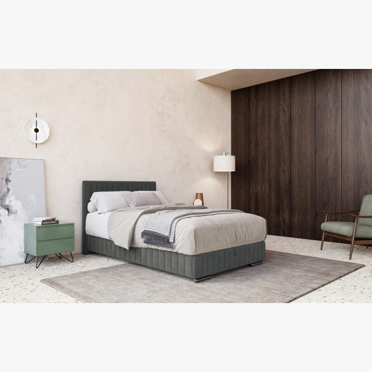 Jednolůžková postel včetně matrace a úložného prostoru