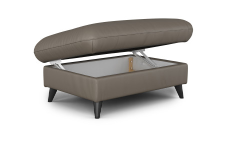 Čaluněná taburetka s odkládacím prostorem