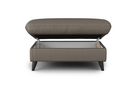 Čaluněná taburetka s odkládacím prostorem